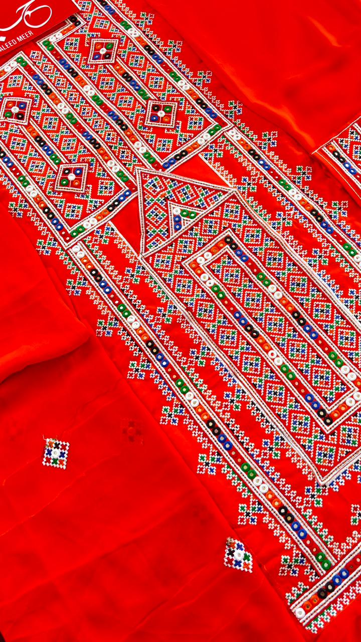 Balochi embroidery dress